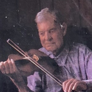 Uncle Charlie Osborne playing old time fiddle left handed on a right hande fiddle
